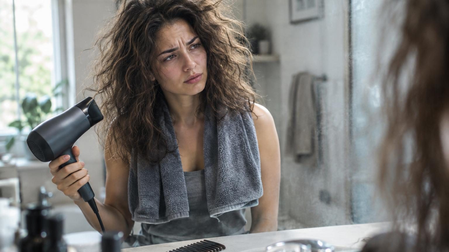 Cheveux emmêlés et frisottis : une experte affirme que nous séchons nos cheveux dans le mauvais ordre depuis des années