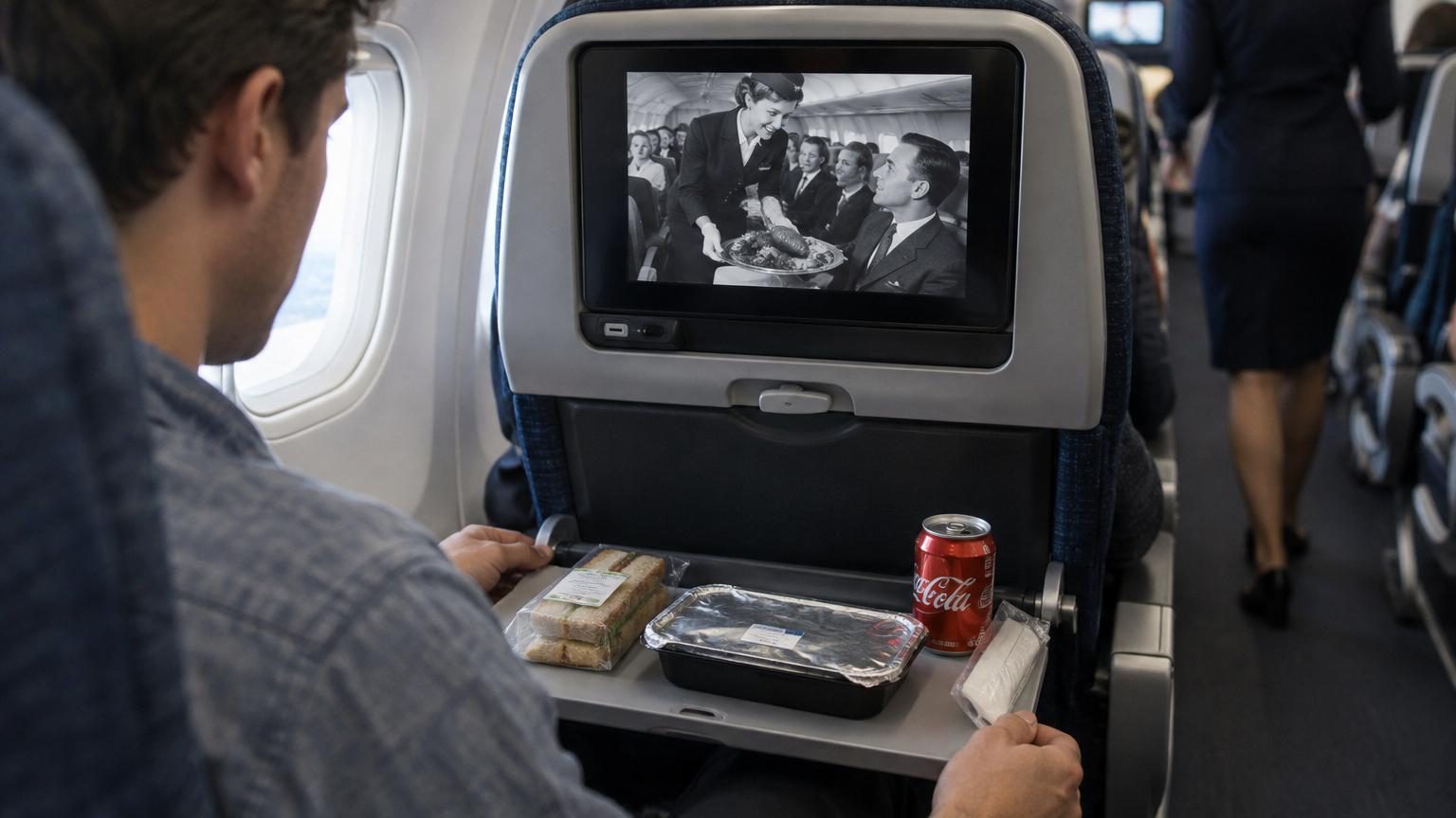 Dans les années 1950, on servait du homard et du caviar en vol : voici comment le repas en avion a changé en 100 ans