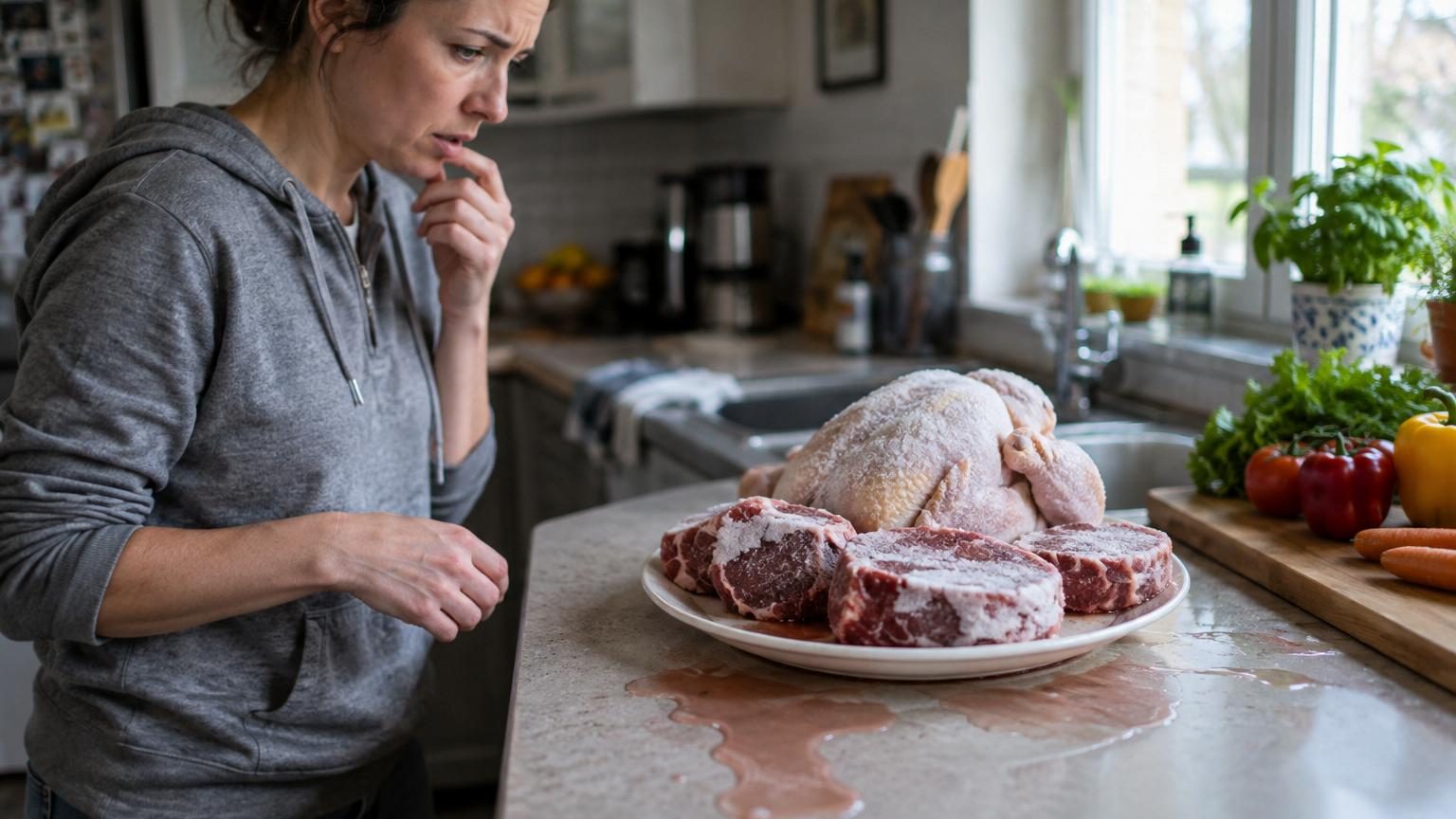 Décongeler la viande de cette façon est l'erreur la plus courante : voici pourquoi elle multiplie le risque de bactéries, selon les autorités sanitaires