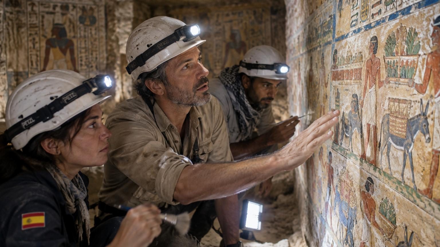 Des archéologues espagnols ouvrent une tombe de 4 400 ans en Égypte : ce qui les a stupéfaits n'est ni l'âge ni le sarcophage, mais les couleurs