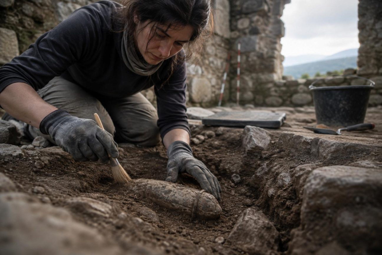 Des archéologues exhument un phallus de pierre de 15 cm dans une forteresse médiévale : sa fonction n'avait rien de symbolique