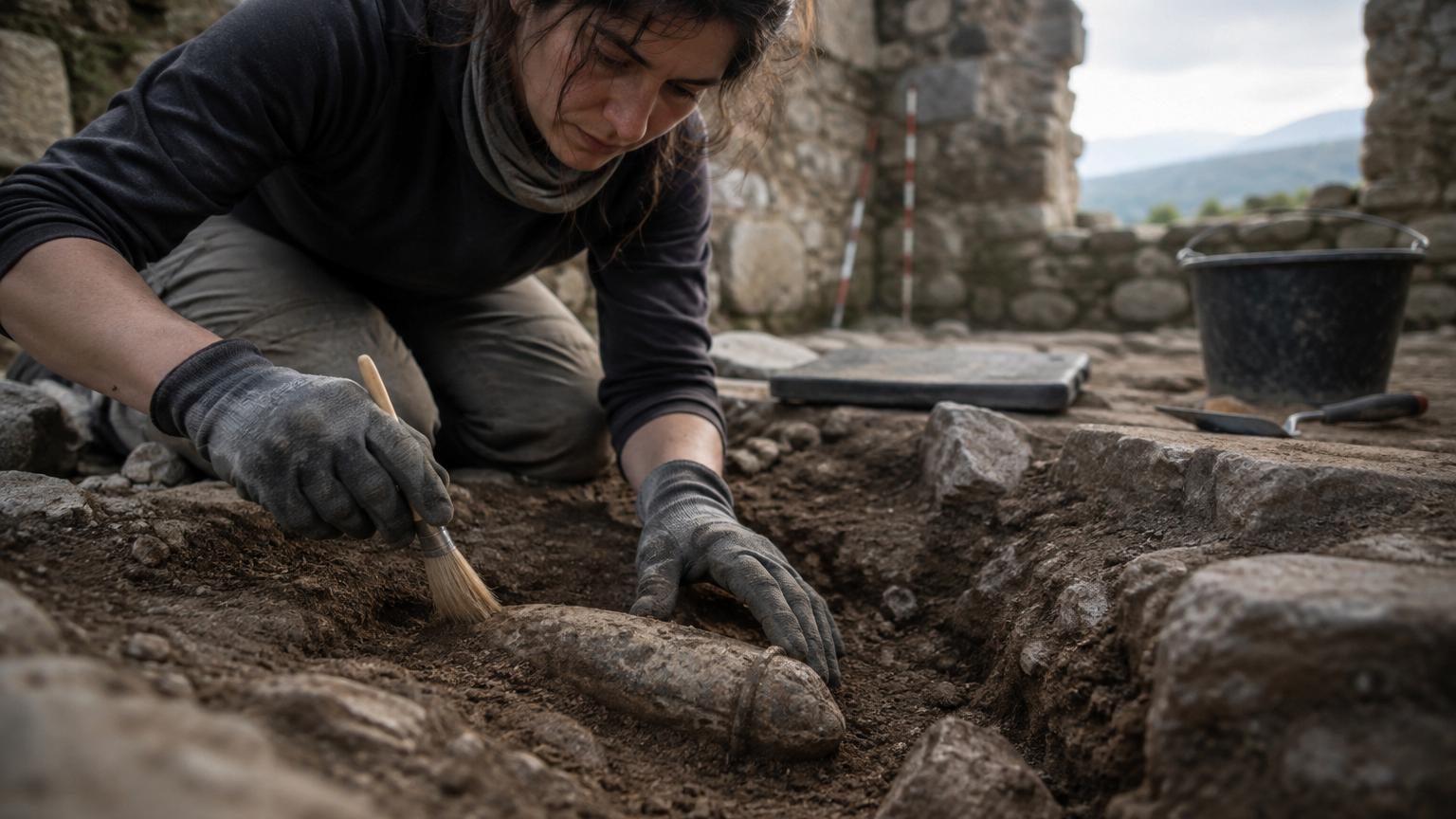 Des archéologues exhument un phallus de pierre de 15 cm dans une forteresse médiévale : sa fonction n'avait rien de symbolique