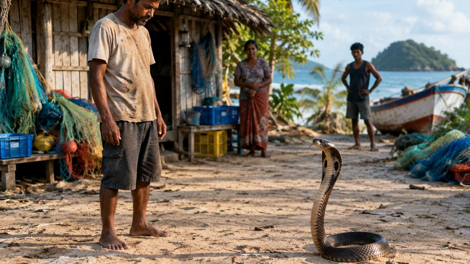 Des centaines de cobras mortels vivent sur cette île minuscule avec des pêcheurs : pourquoi ils n’ont jamais mordu personne