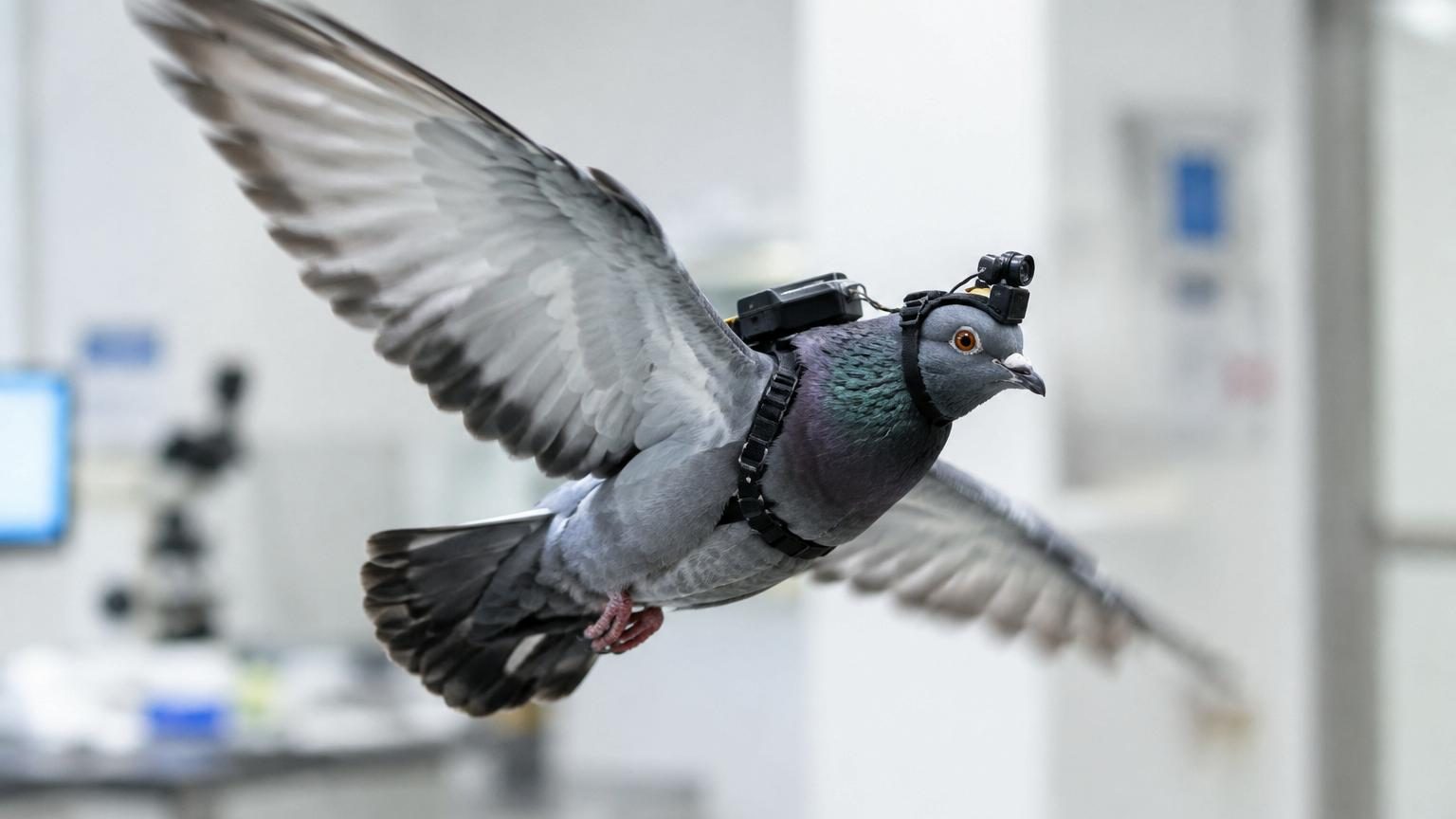 Des chercheurs filment des pigeons en plein vol : leurs yeux restent parfaitement immobiles, et voici pourquoi