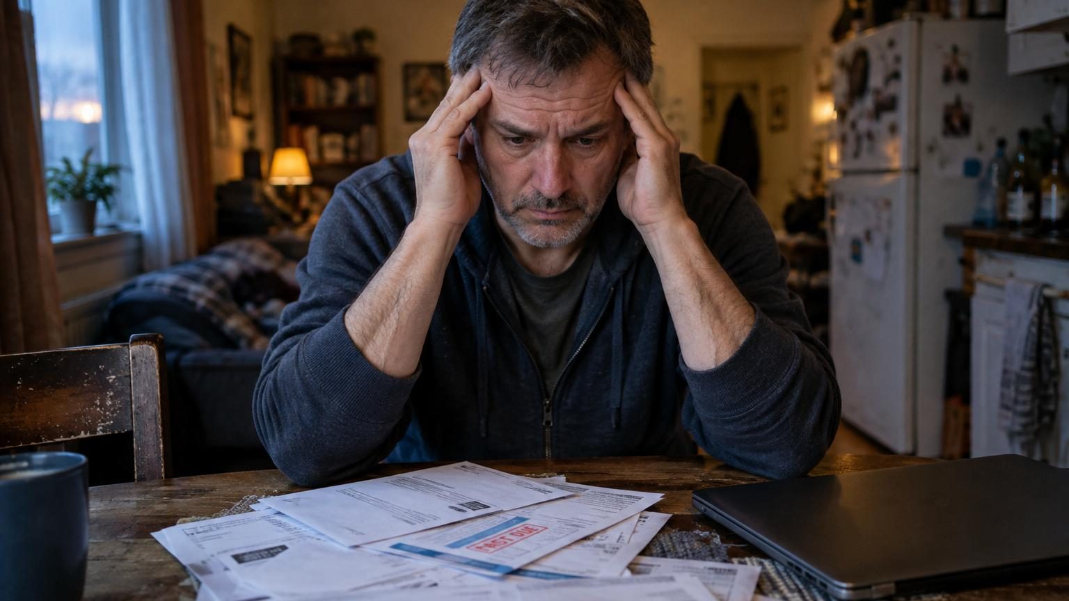 Des difficultés financières prolongées à 30 et 40 ans : voici ce que les chercheurs observent sur le cerveau après 50 ans