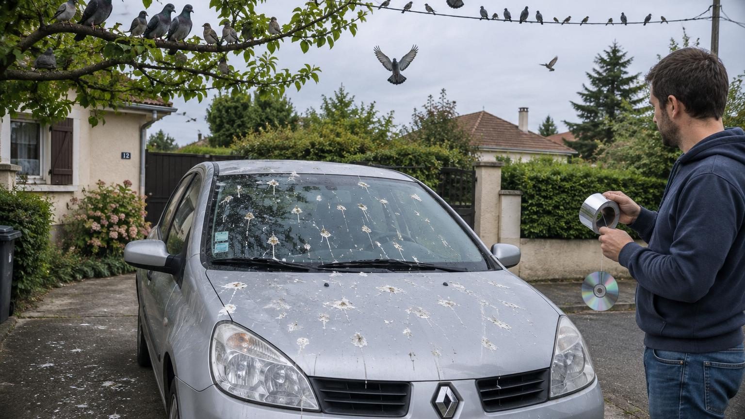 Des oiseaux salissent votre voiture garée devant chez vous : 5 méthodes sans danger pour qu&rsquo;ils aillent se poser ailleurs