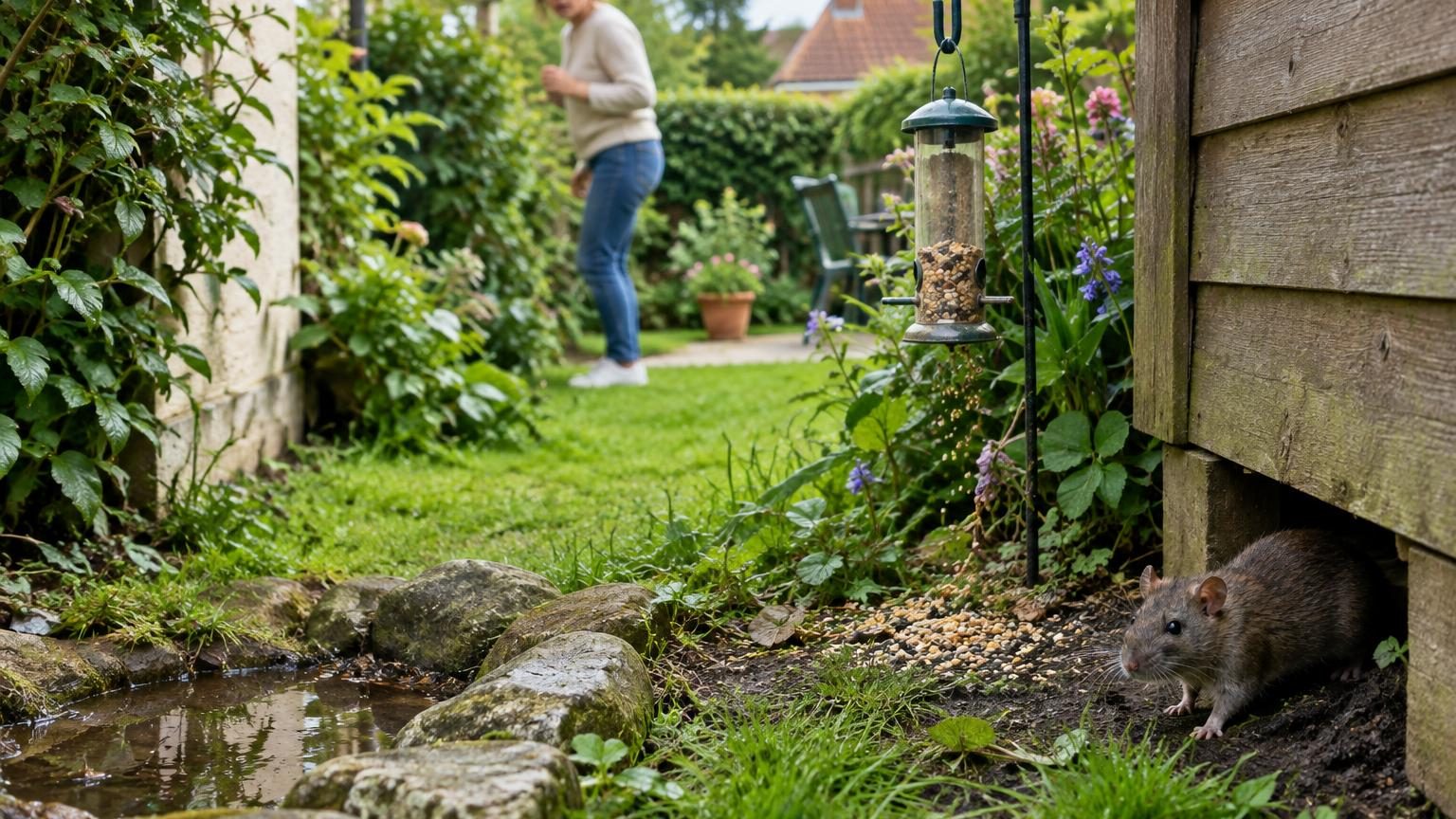 Des rats dans le jardin : ce ne sont ni les poubelles ni les déchets, mais 3 erreurs invisibles qui les attirent