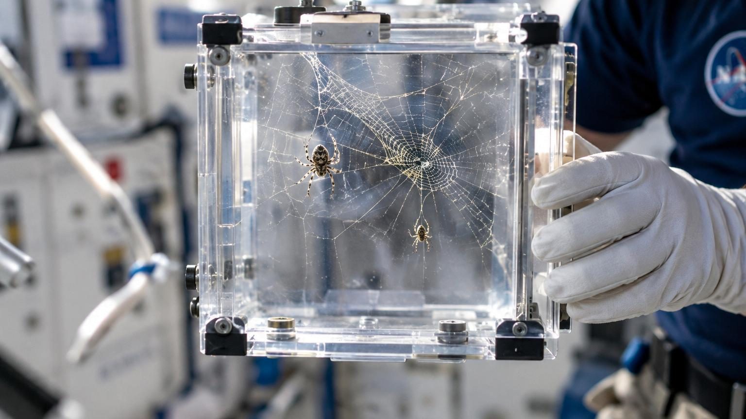 Deux araignées envoyées dans la Station spatiale internationale : ce que les scientifiques ont vu dans leurs toiles les a surpris