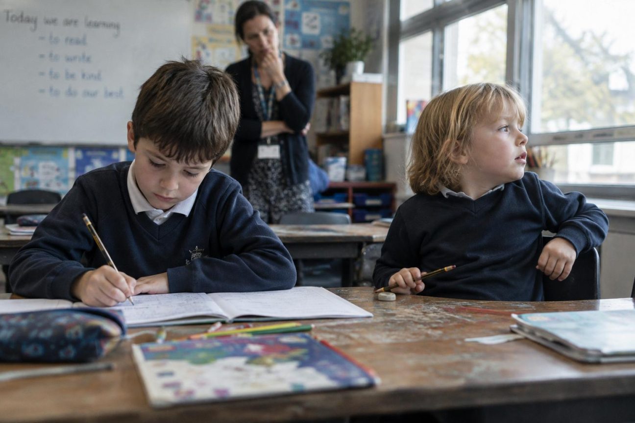 Deux élèves dans la même classe, 11 mois d'écart : selon ce psychologue, les enfants nés en décembre ont 39 % de risques en plus d'être diagnostiqués TDAH