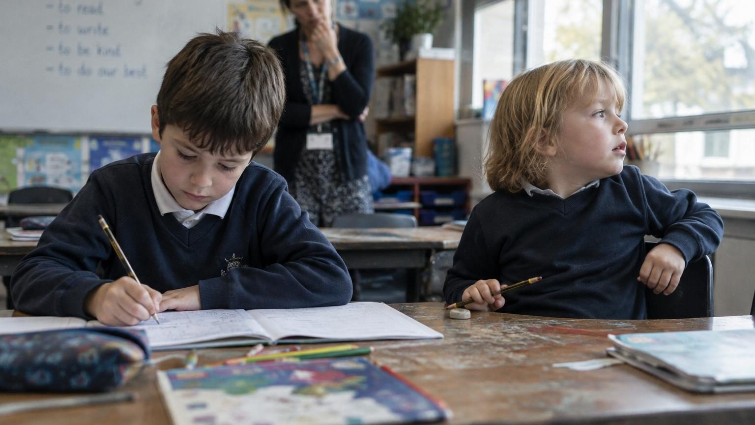 Deux élèves dans la même classe, 11 mois d'écart : selon ce psychologue, les enfants nés en décembre ont 39 % de risques en plus d'être diagnostiqués TDAH