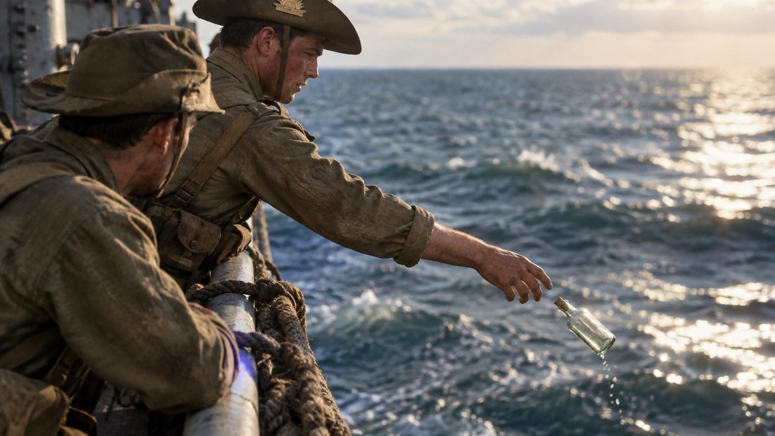 Deux soldats jettent une bouteille à la mer en 1916 en partant pour la France : 109 ans plus tard, leurs lettres refont surface sur une plage australienne