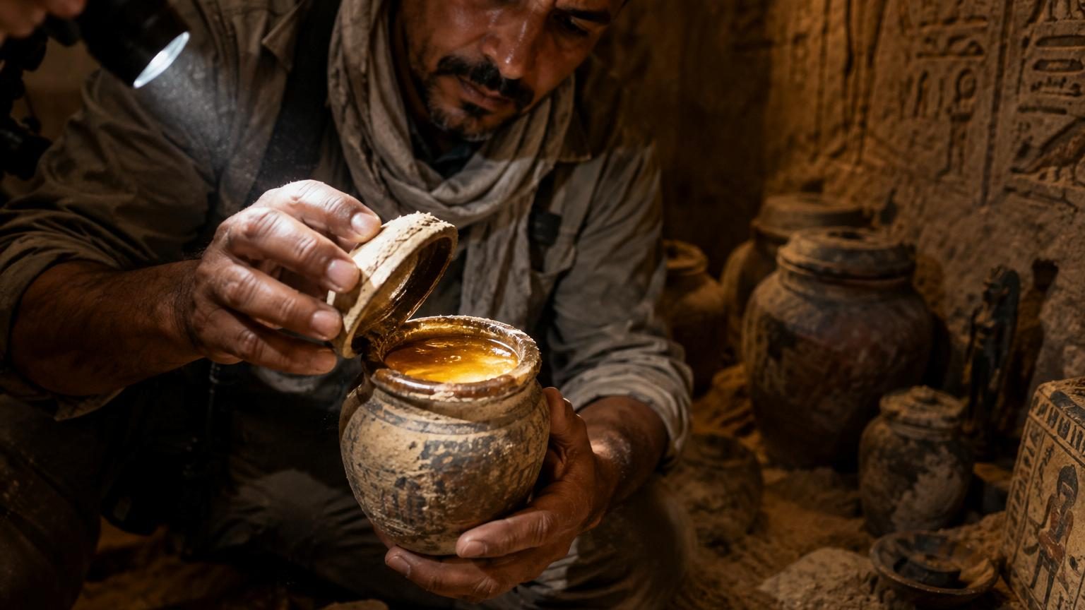 Du miel retrouvé dans des tombes égyptiennes de 3 000 ans est encore comestible : ce qui le rend inaltérable n'est ni le froid ni le sucre