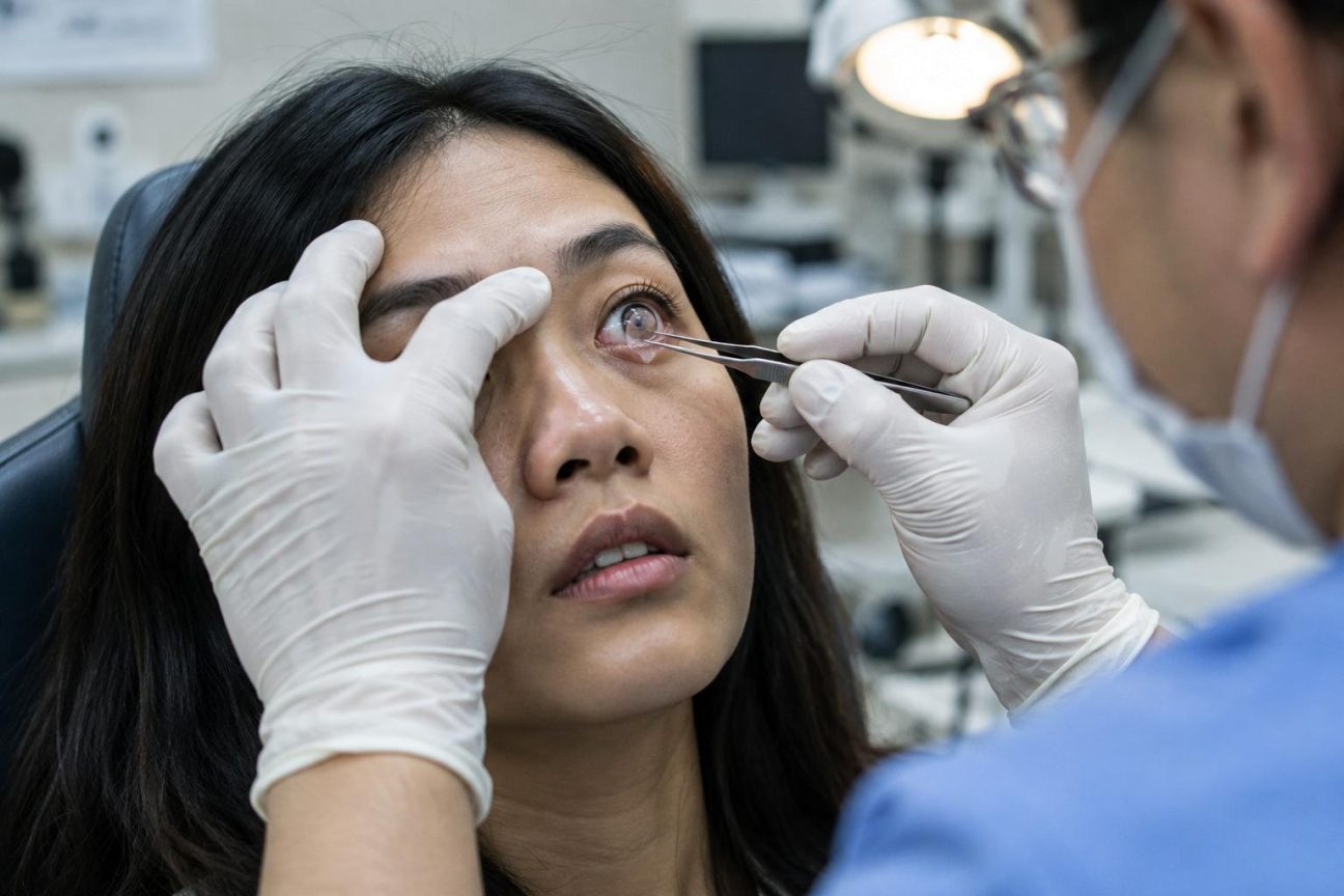 Elle croyait avoir perdu ses lentilles : les médecins en retrouvent cinq coincées derrière son globe oculaire