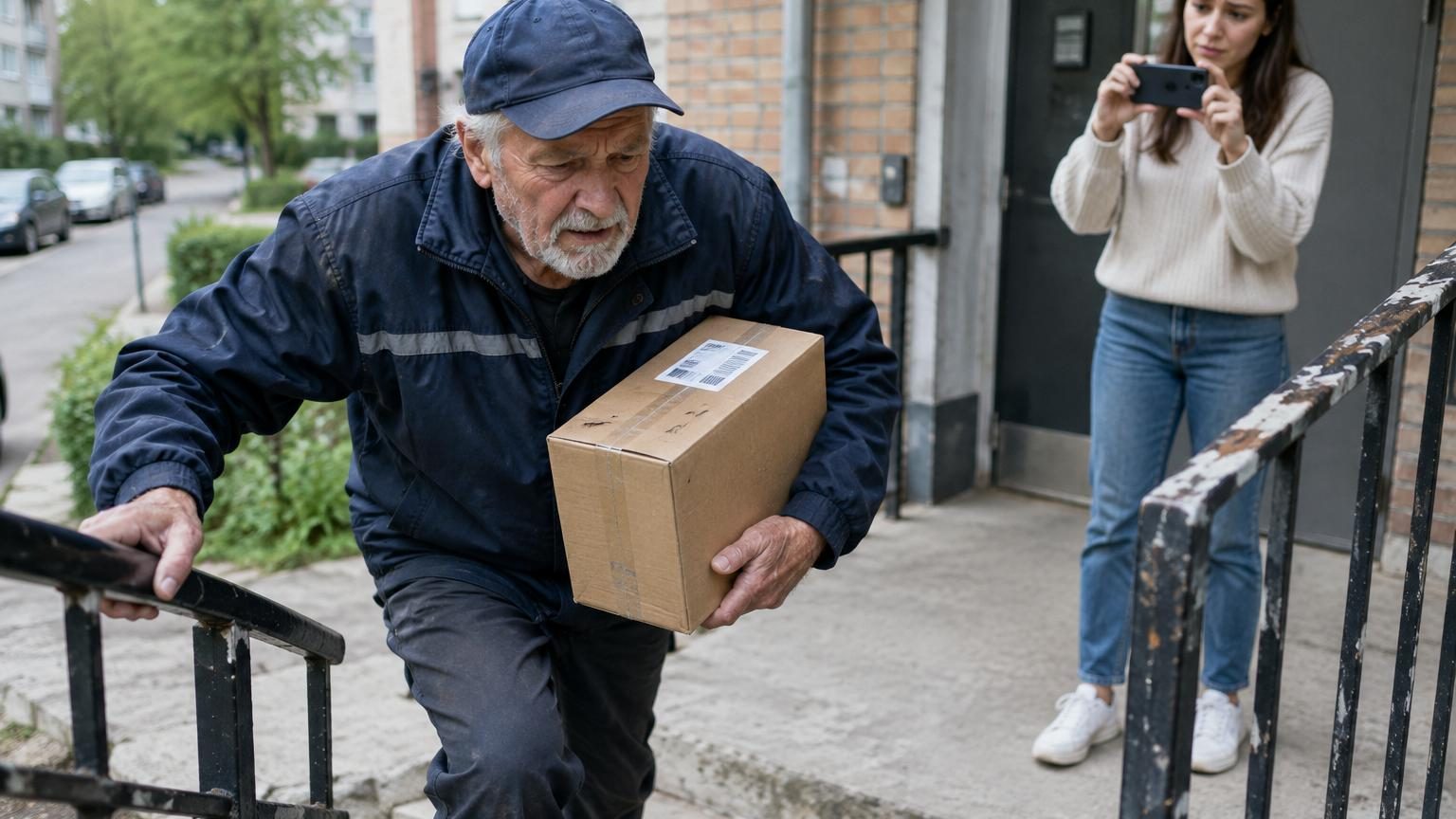 Elle filme un livreur âgé qui peine à monter ses marches : sa vidéo lui rapporte 1 million de dollars pour prendre sa retraite