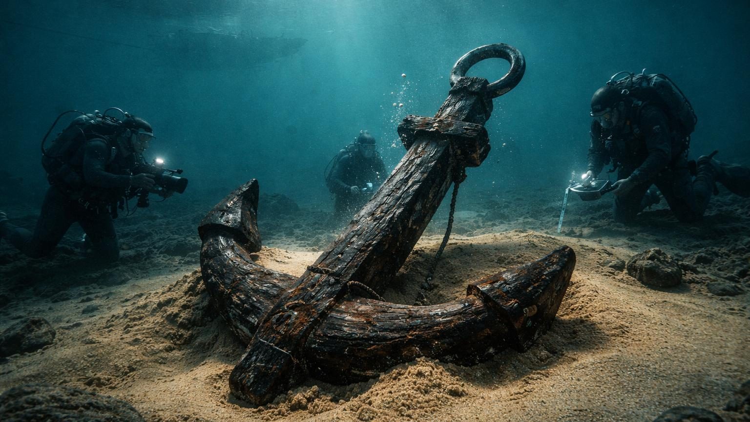 Enfouie sous le sable de la mer du Nord pendant près de 2 000 ans : les archéologues sortent une ancre parfaitement conservée
