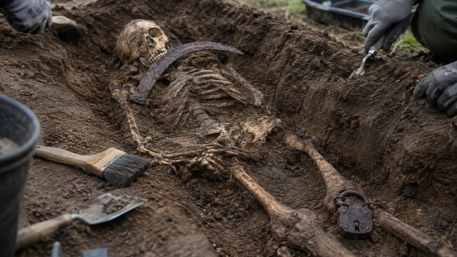 Enterrée il y a 400 ans avec une faucille sur la gorge et un cadenas au pied : le mystère de Zosia, la « jeune vampire » de Pień, défie les scientifiques