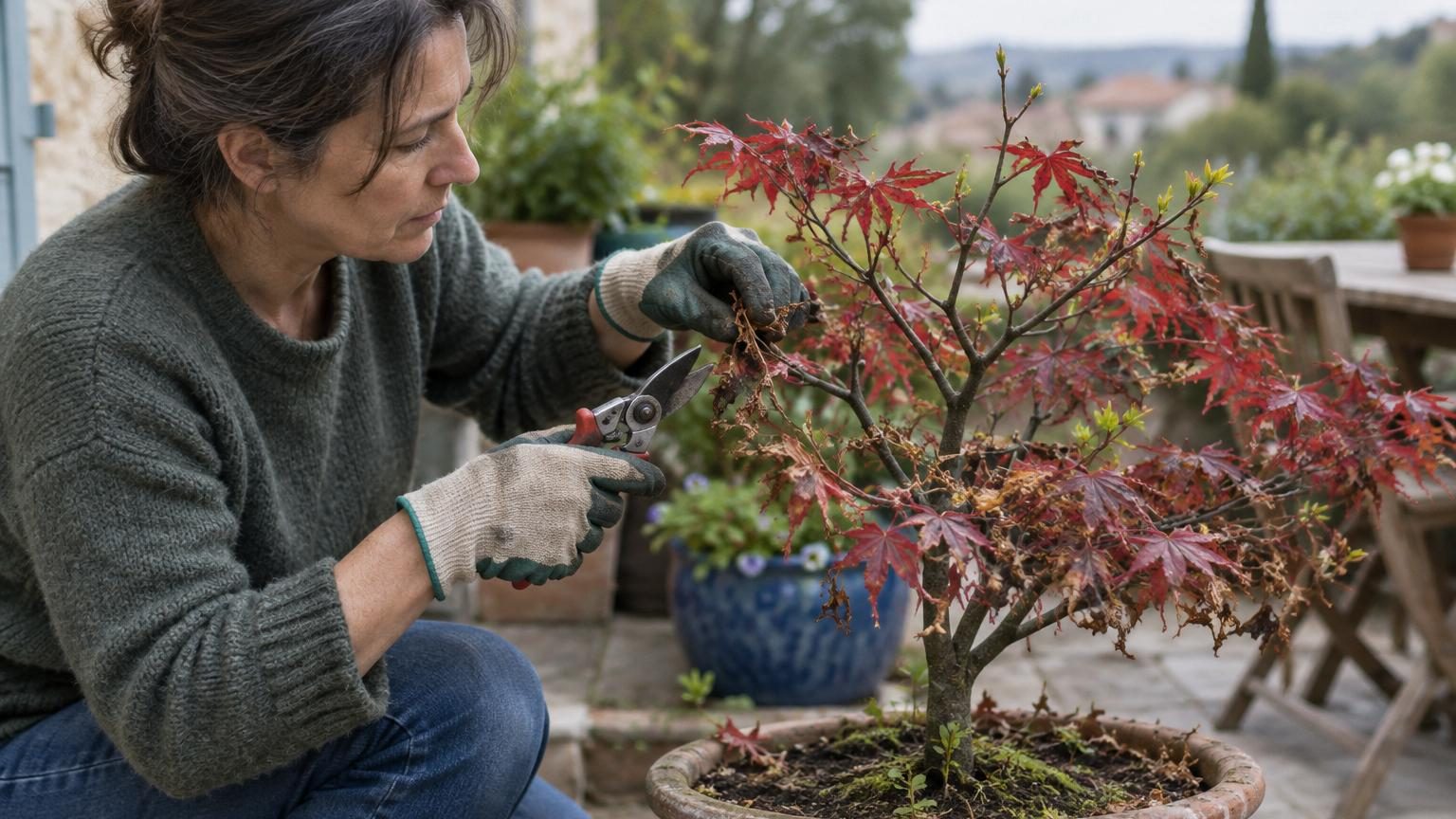 Érable du Japon qui végète et feuilles brûlées : le geste à faire en mars pour le voir repartir en meilleure santé