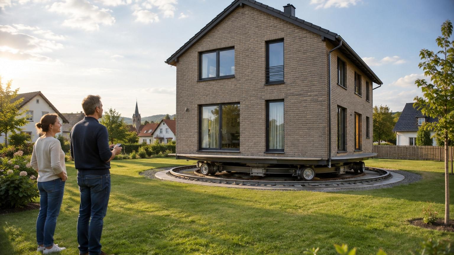 Fenêtres grandes ouvertes d'un appartement moderne, avec rideaux soulevés par un courant d'air frais et lumineux entrant de l'extérieur.