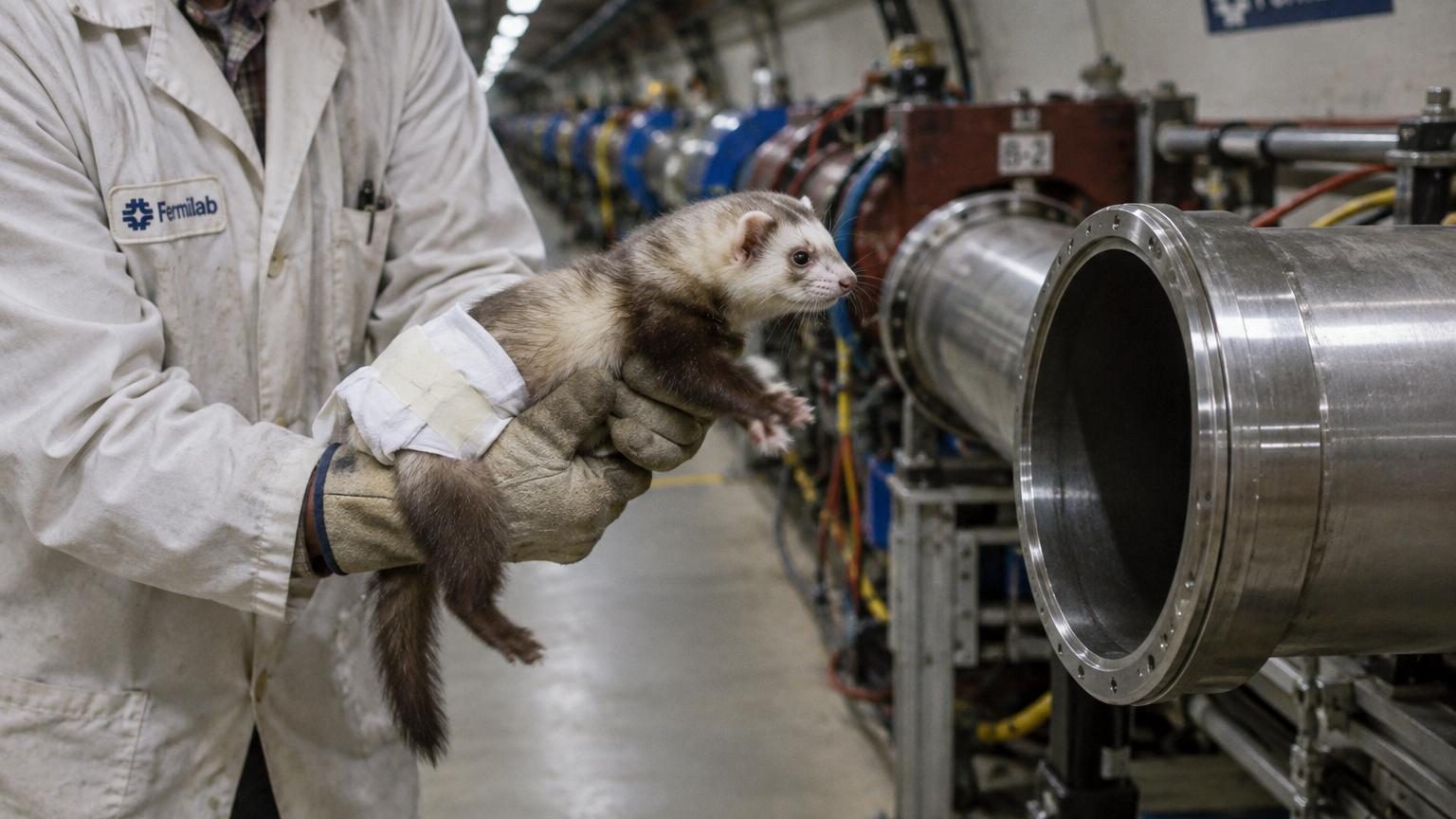 Felicia, la furette en couche-culotte qui nettoyait l'accélérateur de particules du Fermilab : le seul mammifère à y être entré et à en revenir