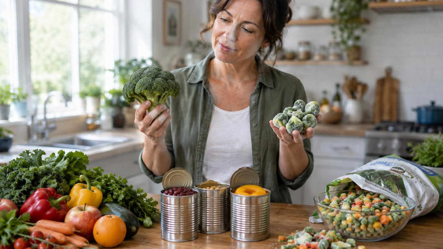 Fruits et légumes en conserve : ce que révèlent les études sur leurs vitamines face aux produits frais
