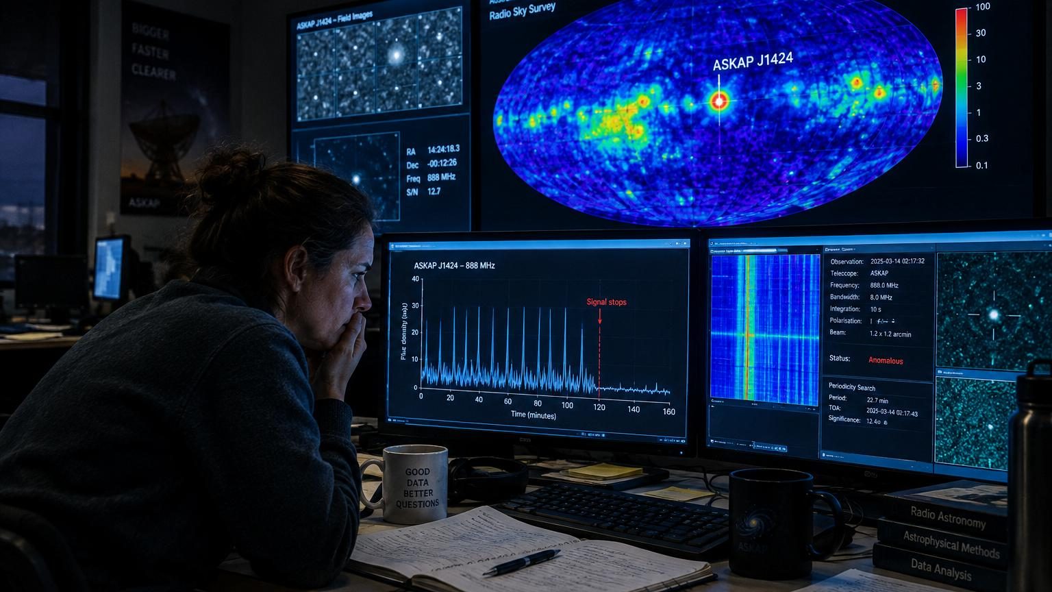 Il a émis un signal régulier toutes les 36 minutes puis s'est tu : ce que les scientifiques savent de l'objet ASKAP J1424
