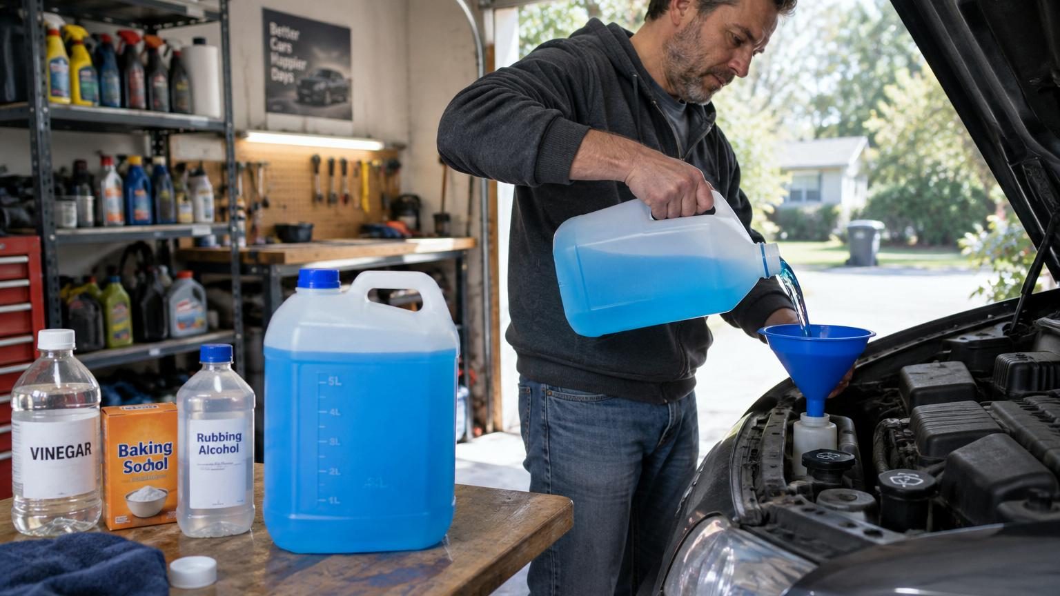 Gros plan sur une pastille effervescente blanche se dissolvant dans un verre d'eau claire, symbolisant la fabrication maison de lave-glace économique.