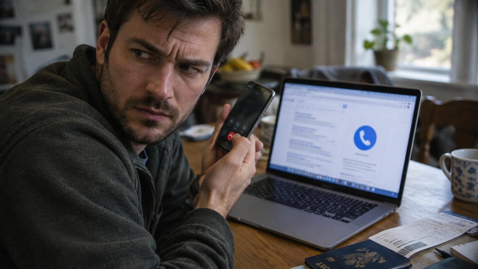 Il cherche le numéro de sa compagnie aérienne sur Google : ce qu'il entend au bout du fil le fait raccrocher aussitôt