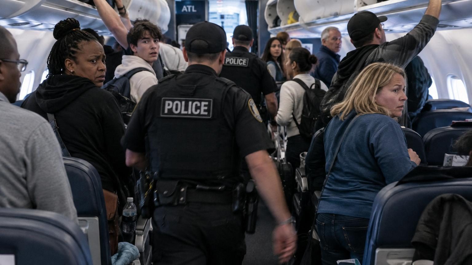 Il monte à bord avec une fausse carte d'embarquement et refuse de descendre : tous les passagers du vol Atlanta, San Francisco évacués