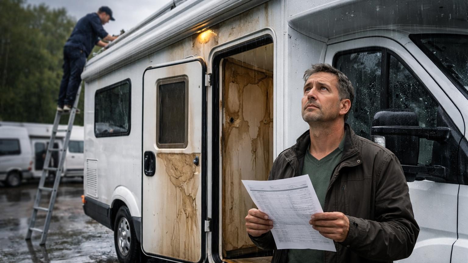 Il n&rsquo;a jamais vérifié l&rsquo;étanchéité du toit de son camping-car : trois ans plus tard, ce n&rsquo;est pas la garantie qui paie