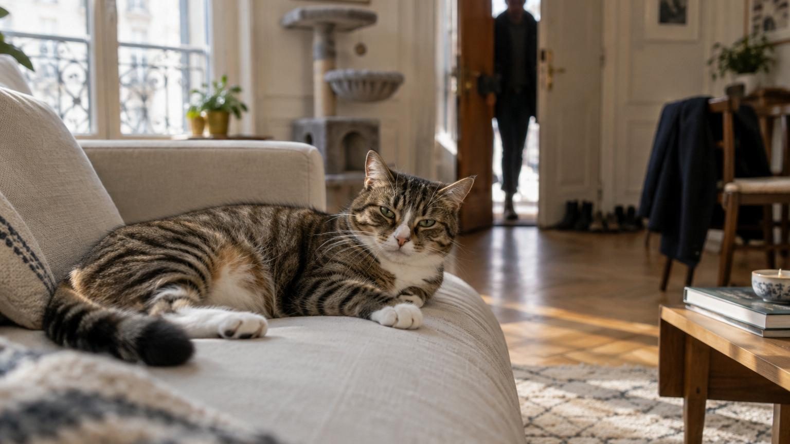 Il reste seul plusieurs heures et semble indifférent à votre retour : la science révèle pourtant des mécanismes étonnants dans le cerveau du chat