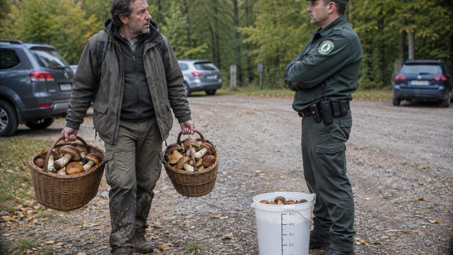 Il revient de forêt avec deux paniers de cèpes : le garde forestier l&rsquo;attend avec un seau de 5 litres et une question qu&rsquo;il n&rsquo;avait pas anticipée