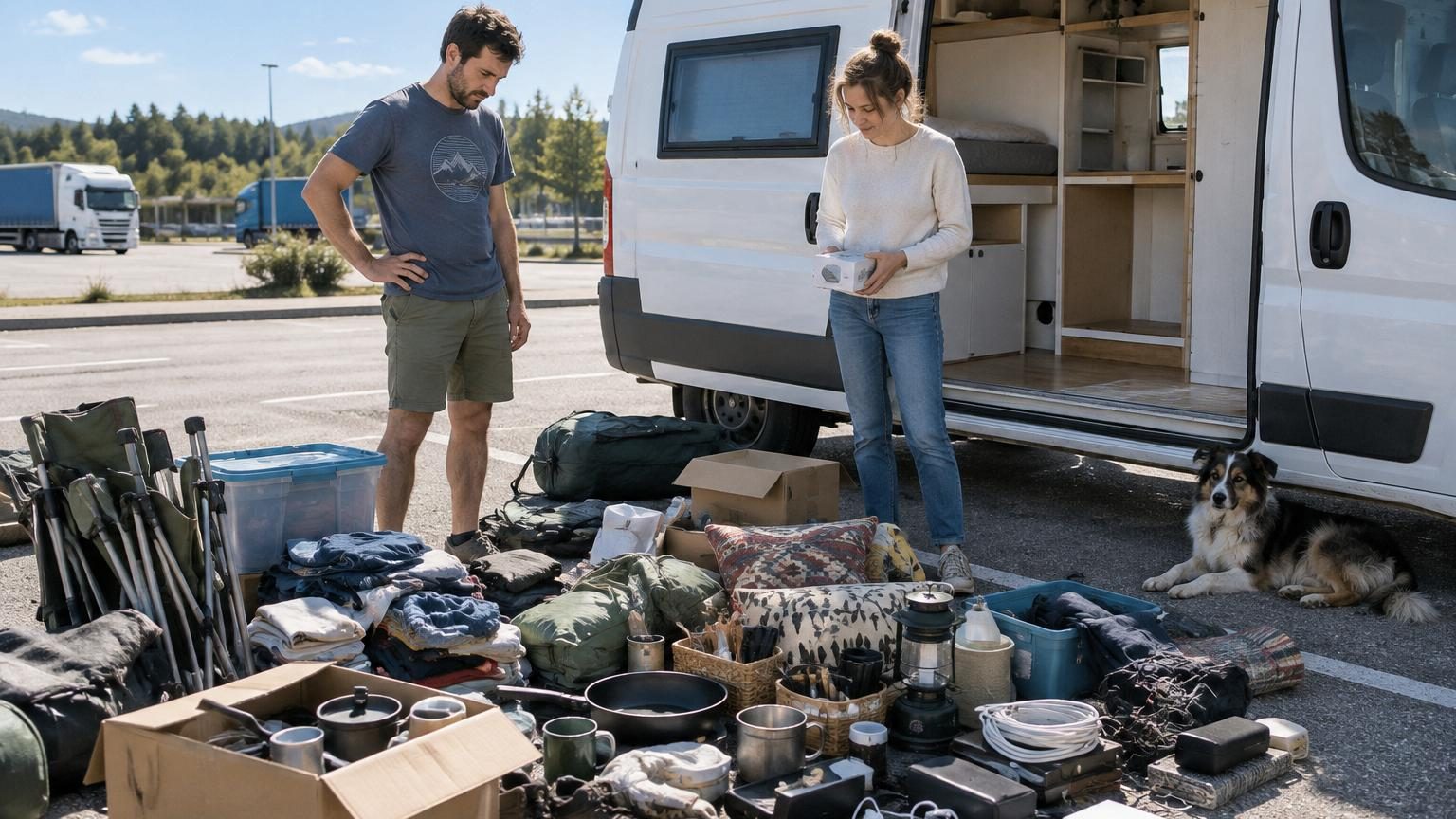 Ils aménagent leur camping-car comme un studio : trois mois plus tard, ils jettent la moitié de ce qu&rsquo;ils avaient acheté