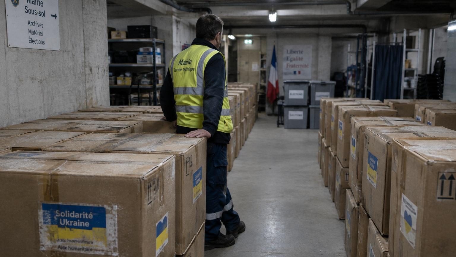 Ils donnent des vêtements pour l&rsquo;Ukraine en 2022 : quatre ans plus tard, 70 cartons refont surface dans le sous-sol de la mairie