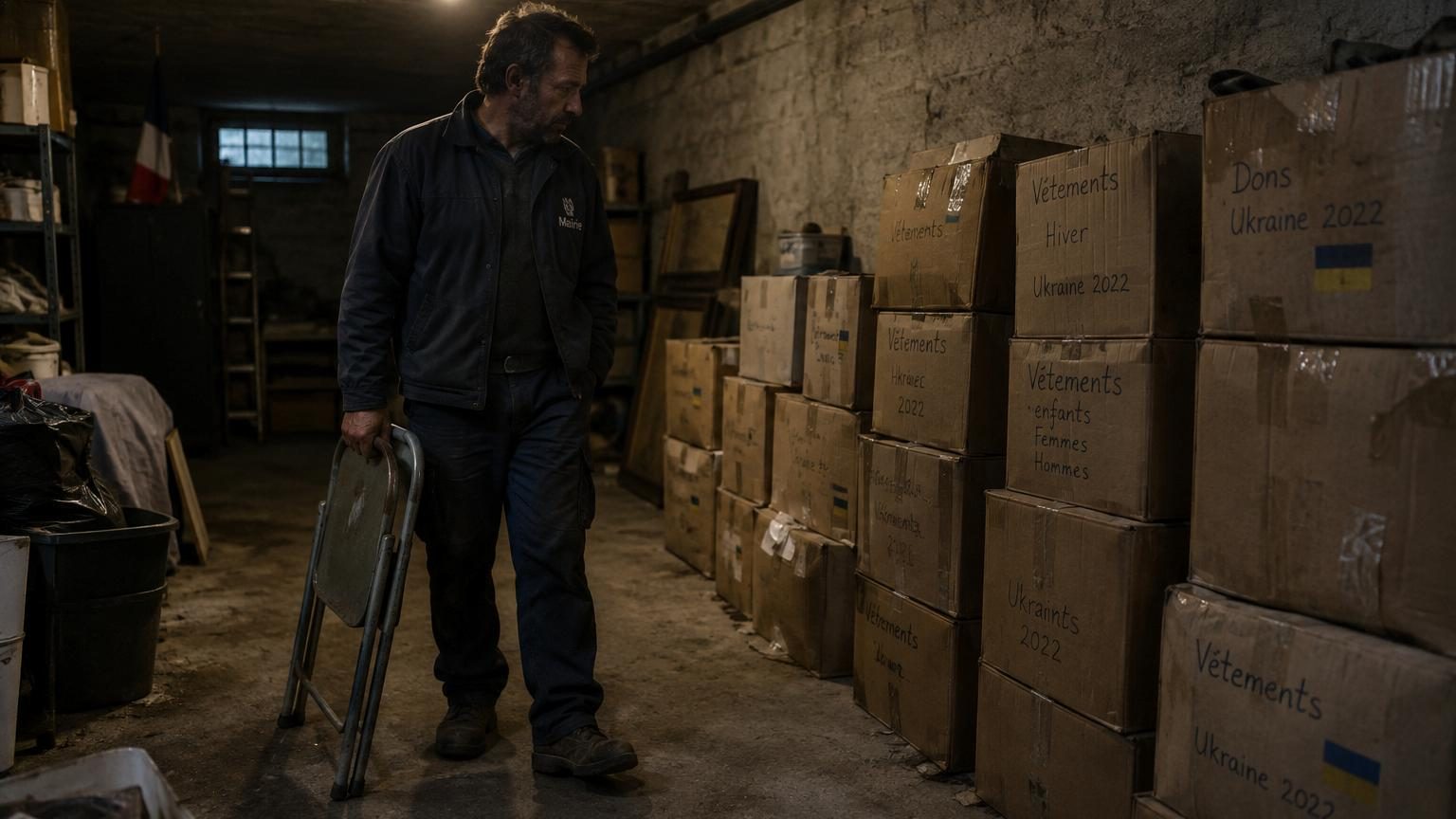 Ils donnent leurs vêtements pour l'Ukraine en 2022 : quatre ans plus tard, 70 cartons dorment dans le sous-sol de la mairie