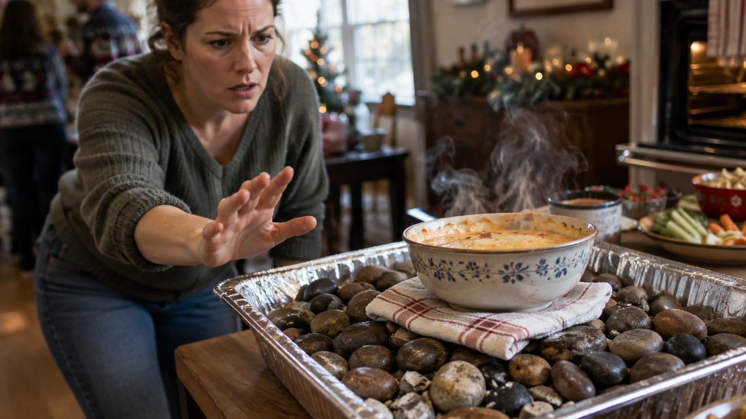 Ils mettent des pierres au four pour garder les plats au chaud : voici pourquoi les experts déconseillent cette astuce virale