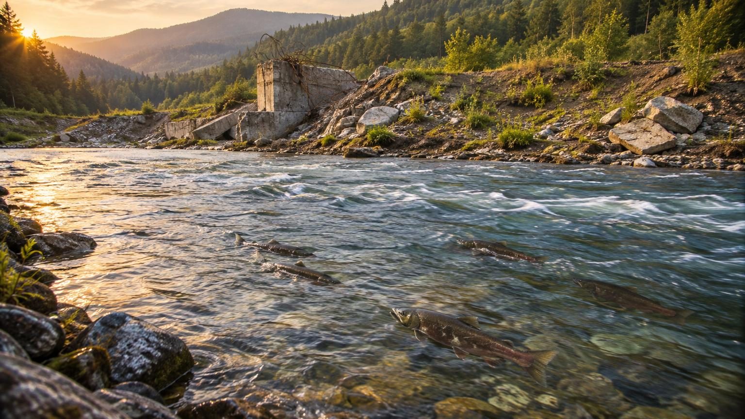 Ils ont démantelé quatre barrages en 2024 pour rouvrir 640 km de rivière : deux ans plus tard, les saumons ont reconquis 88 % de leur territoire historique