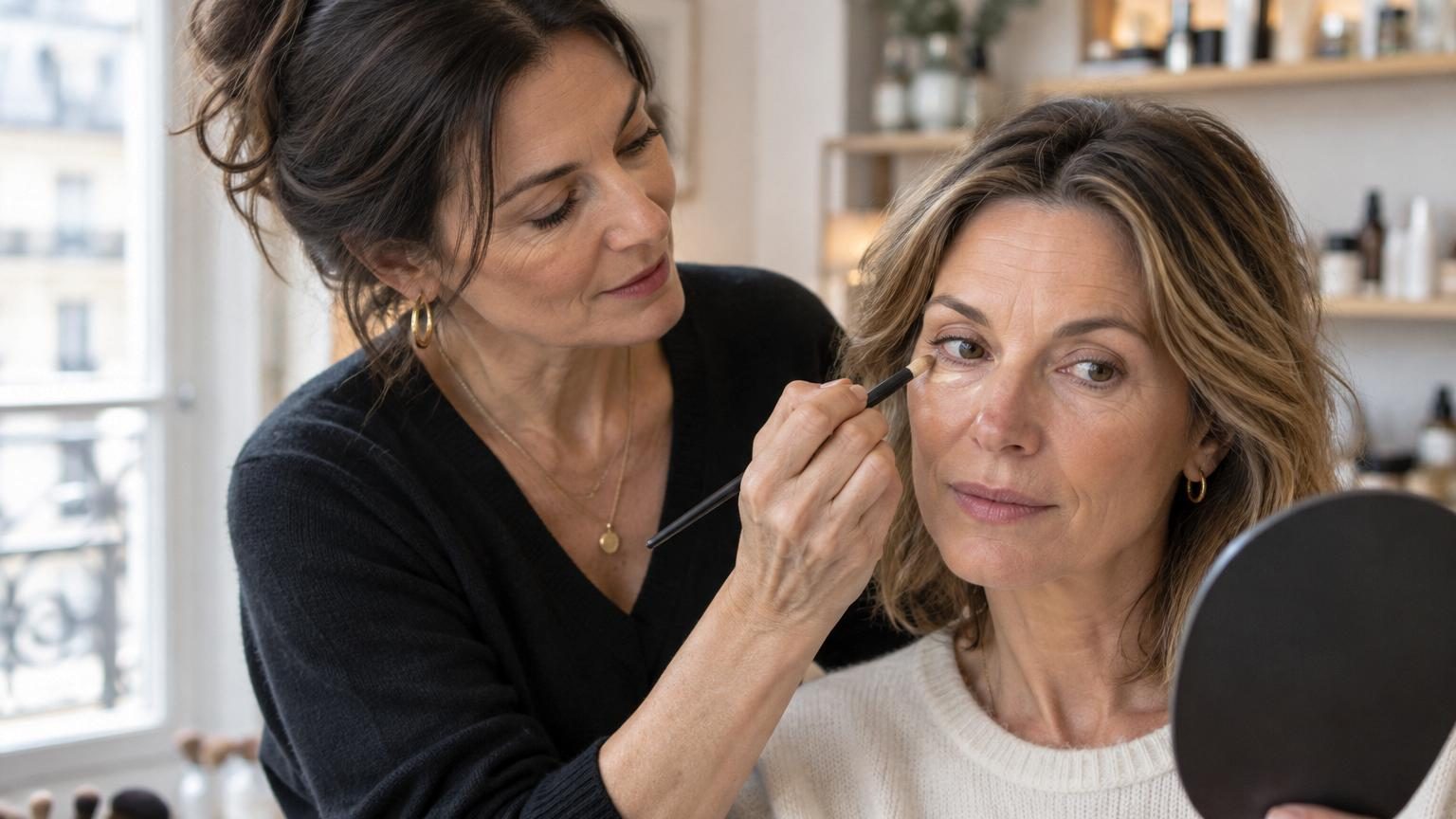 Isabel, maquilleuse : « Après 45 ans, trop de correcteur sous les yeux peut vous vieillir »