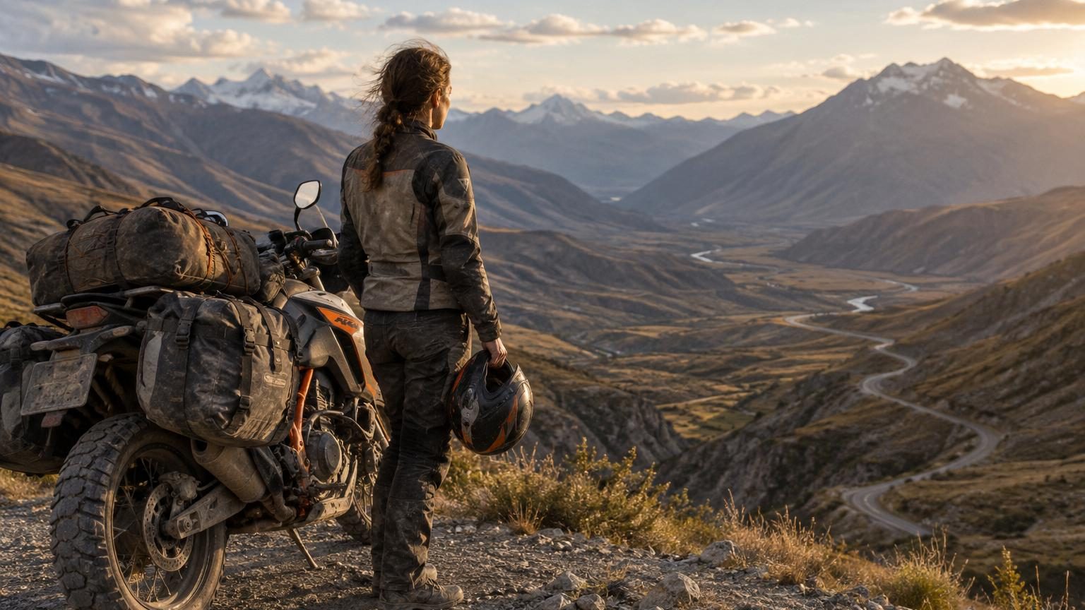 « J'ai dépensé tout ce que j'avais » : après une période très difficile, Monica part seule faire le tour du monde à moto pendant 21 mois