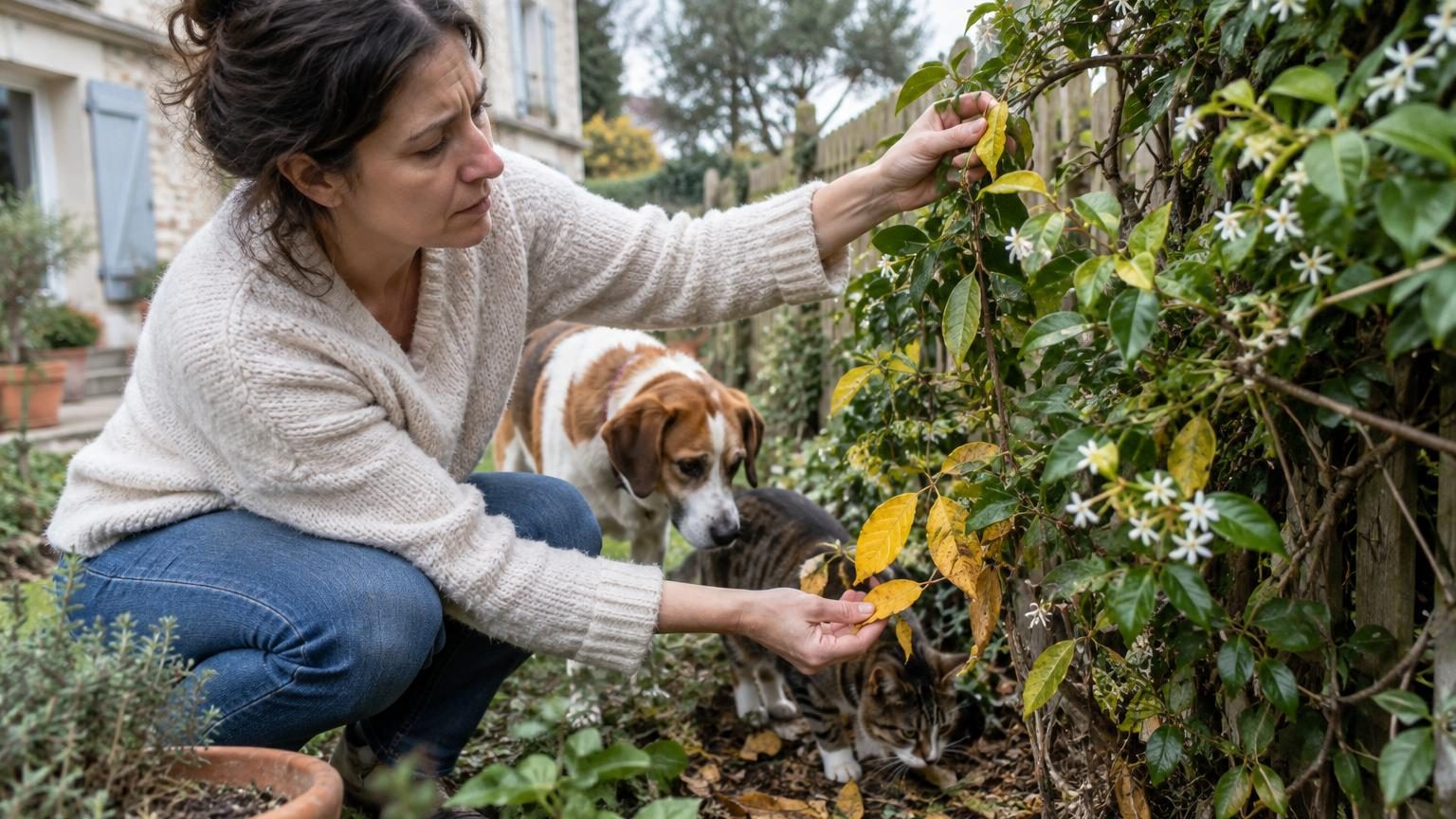 Jasmin étoilé : ce qu'il faut vérifier avant de le planter pour éviter les feuilles jaunes, l'invasion et le danger pour vos animaux