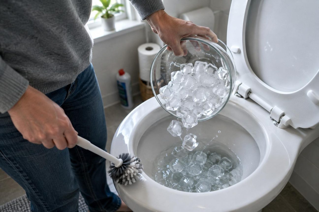 Jeter des glaçons dans les toilettes une fois par semaine : à quoi ça sert et pourquoi les experts le recommandent