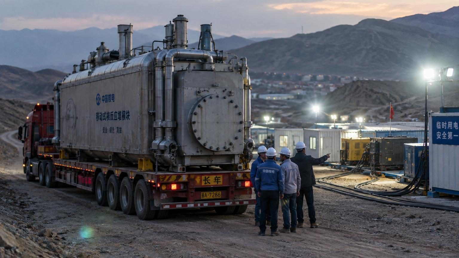 La Chine construit un réacteur nucléaire assez petit pour tenir sur un camion : voici ce qu'il doit alimenter