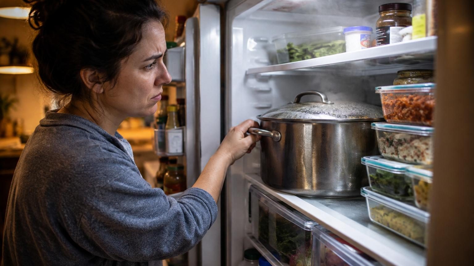 La plupart des gens rangent les restes dans la casserole au frigo : voici pourquoi c'est une erreur pour deux raisons