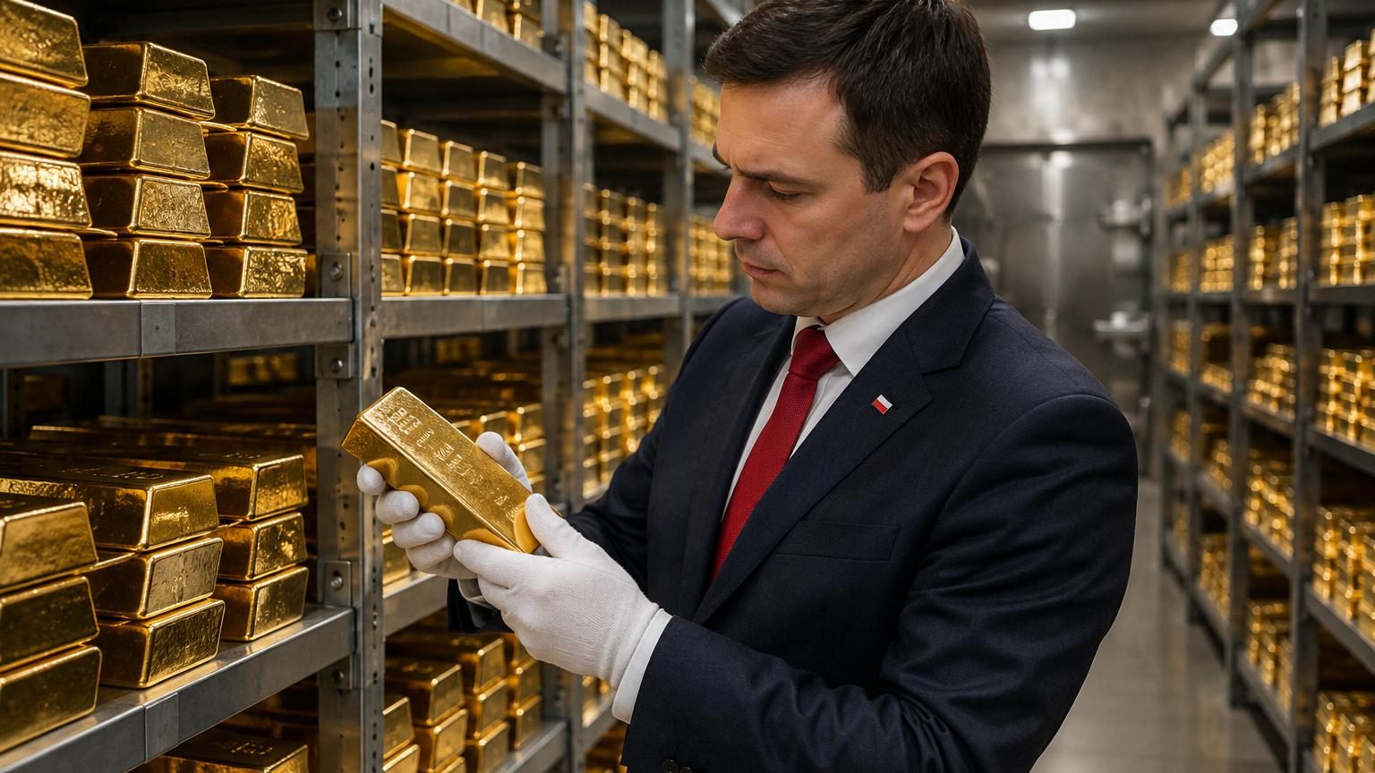 La Pologne détient désormais 550 tonnes d'or : près du double des réserves du Royaume-Uni, et plus que la BCE
