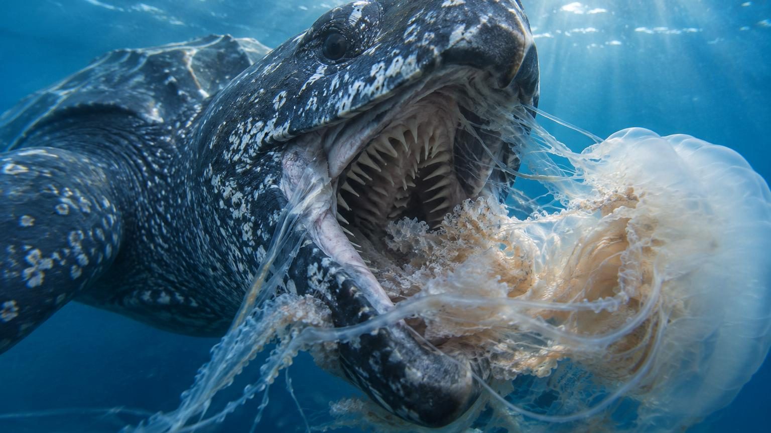 La tortue luth avale des méduses avec une gorge à sens unique : voici à quoi servent ces centaines de pointes dans son œsophage