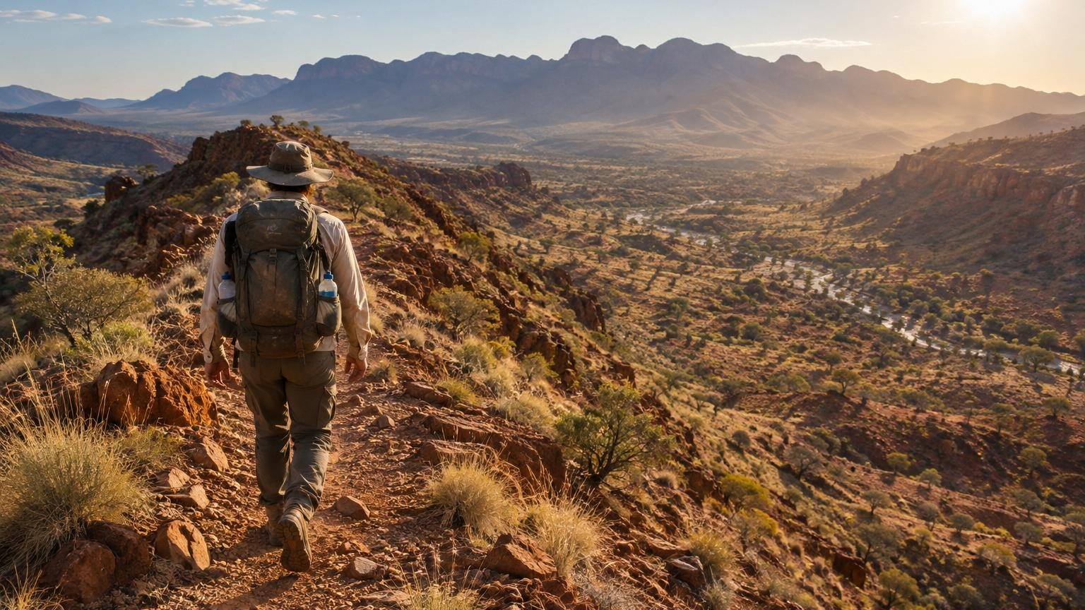 Le plus long sentier de l'outback australien : 223 km de chaleur, de crêtes rocheuses et d'oasis cachées au bout de l'effort