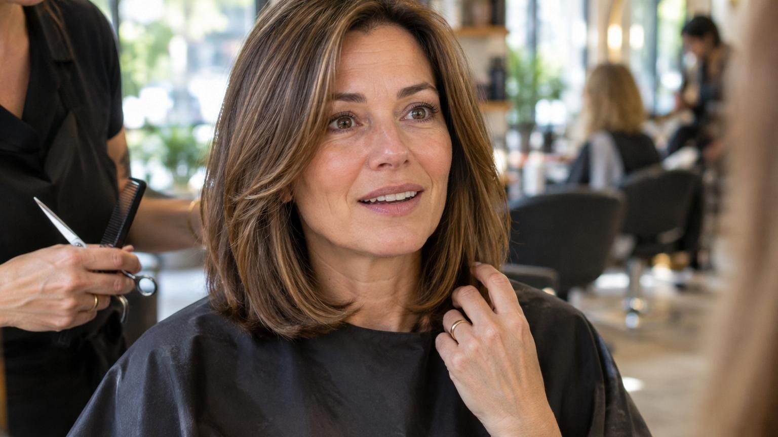 Les coiffeurs sont unanimes : après 45 ans, cette coupe qui s’arrête à la clavicule rajeunit et affine le visage