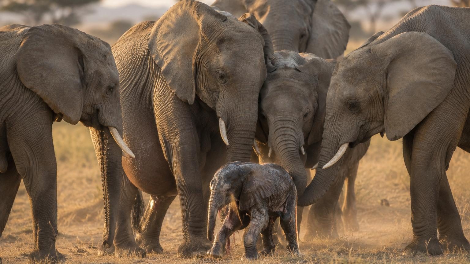 Les éléphantes se rassemblent autour de celle qui met bas : ce que les animaux savent vraiment de leur grossesse divise les scientifiques