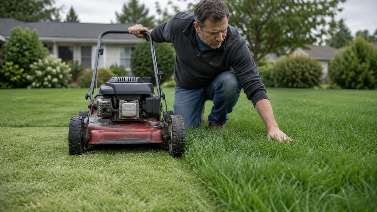 Les jardiniers sont unanimes : cette hauteur de coupe abîme votre gazon, celle-ci le rend dense tout l'été
