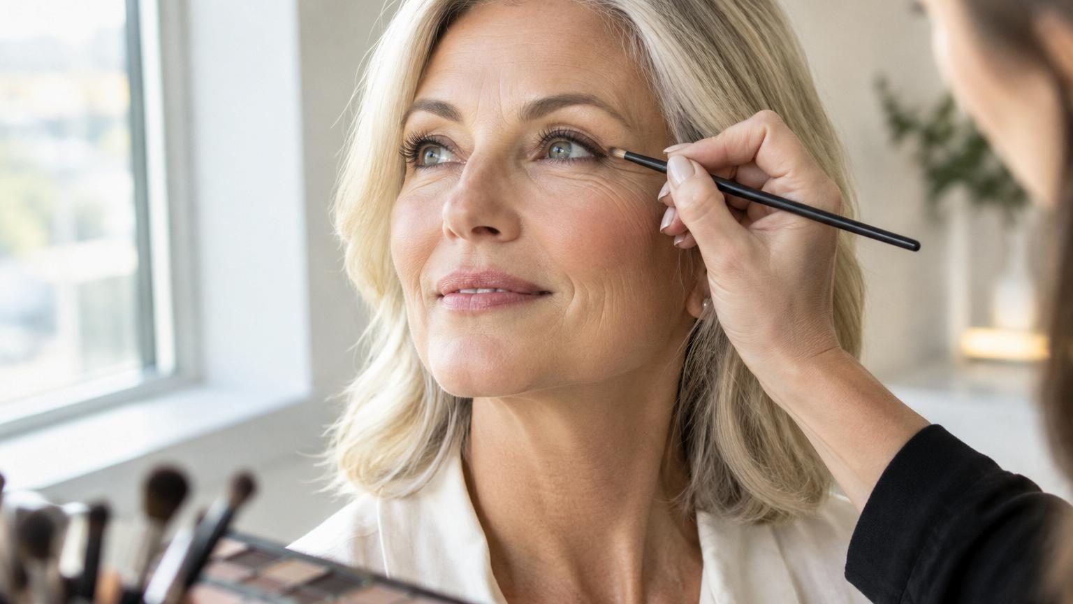 Les maquilleurs sont unanimes : après 50 ans, l'eye-liner invisible est la technique qui rajeunit le regard