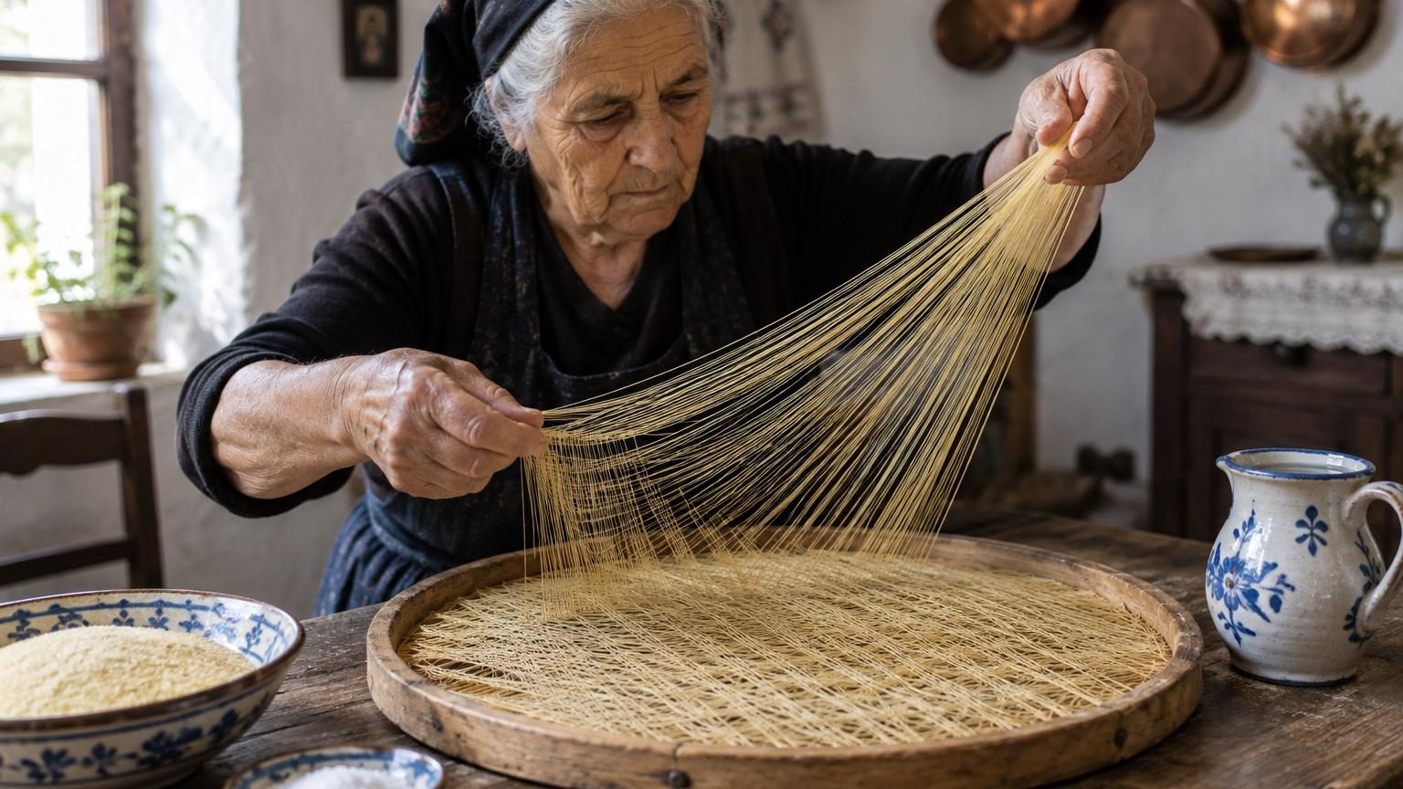 Les pâtes les plus rares du monde ne contiennent que 3 ingrédients : presque personne ne sait encore tisser leurs 256 fils
